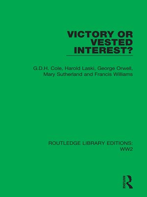 cover image of Victory or Vested Interest?